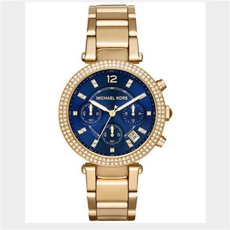 blue face watch michael kors|Michael Kors blue watch ladies.